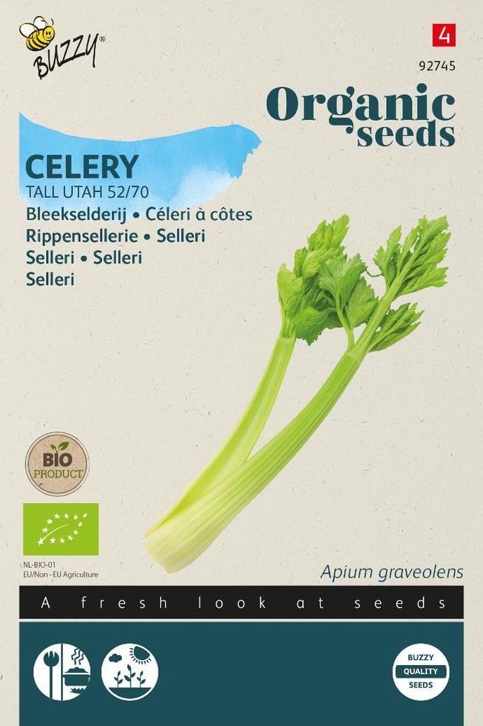 Bio - Céleri à côtes TALL UTAH 52/70 - ca 0,1 g