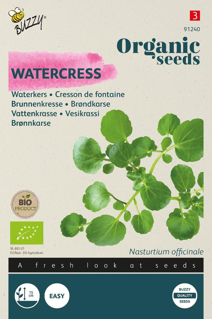 Waterkers Nasturtium officinale (BIO) - ca 0,1 g