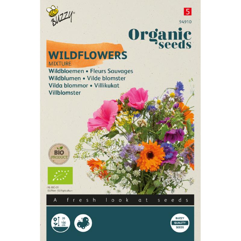 Bio - Wildbloemen mengsel - ca. 2 g