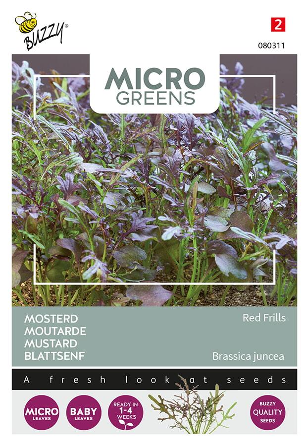 Microgreens MOSTERD RED FRILLS - ca 1 g