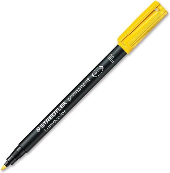 Stift permanent fluo geel