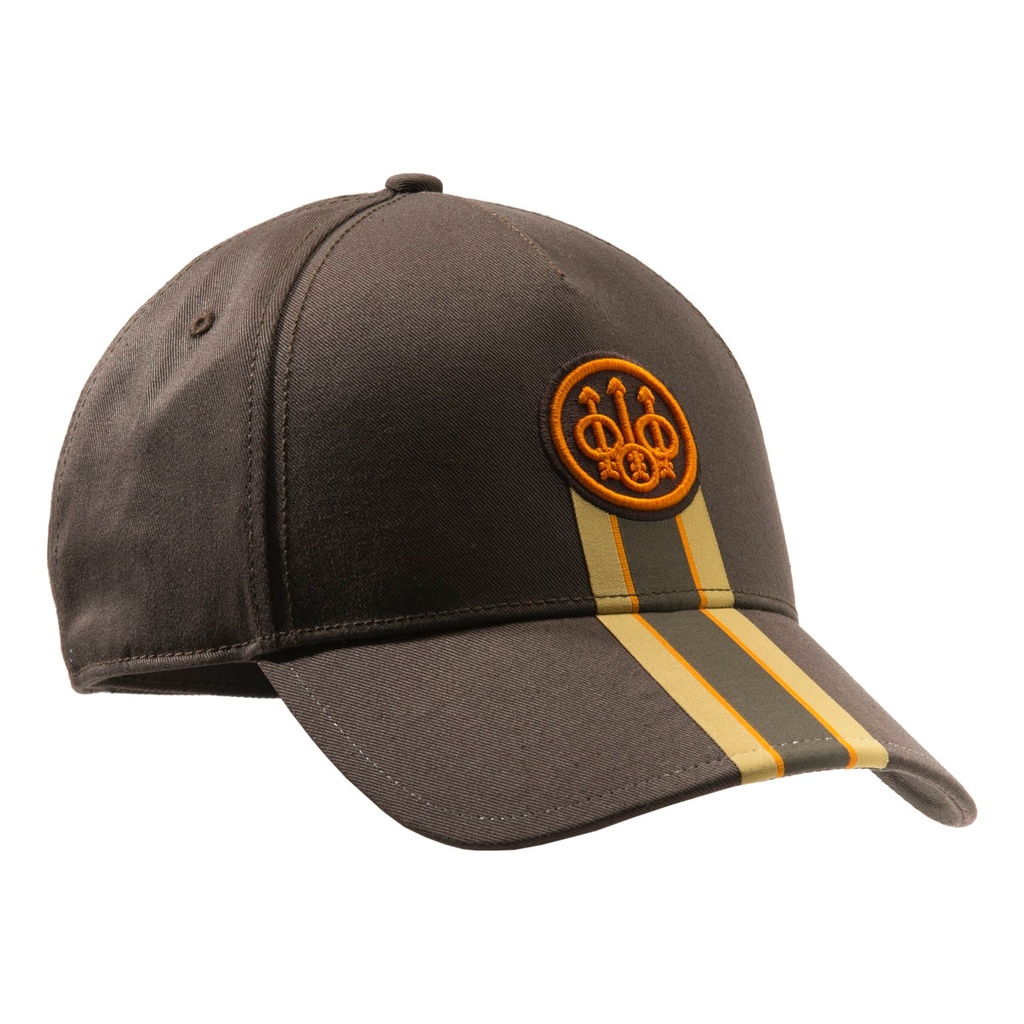 BERETTA Corporate Striped Cap - Choc. Brown