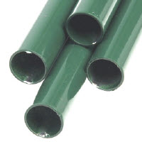 Verticale aluminium buis L 1,87 m - ∅ 16 mm - 4 st