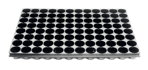 Plateau de culture noir 40 x 60 cm - 96 cellules