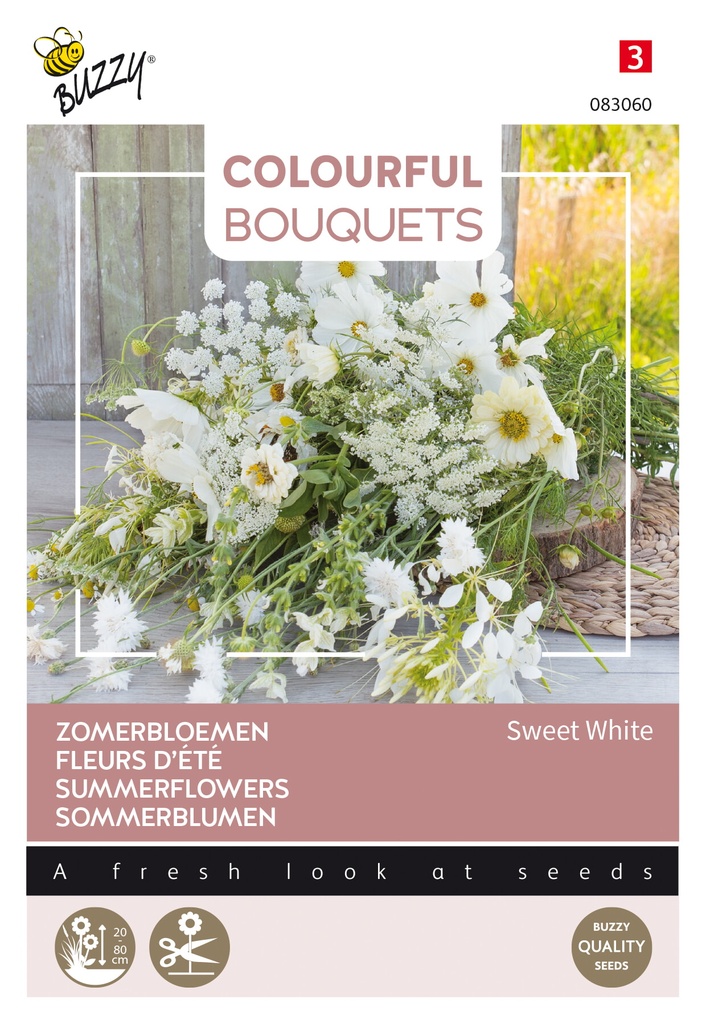 Mélange de fleurs indigènes blanc - ca 5 g