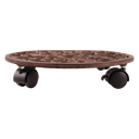 CAST IRON PLANT TROLLEY - ROUND ca. 33 cm