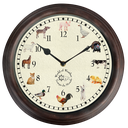 Klok met boerderijdiergeluiden