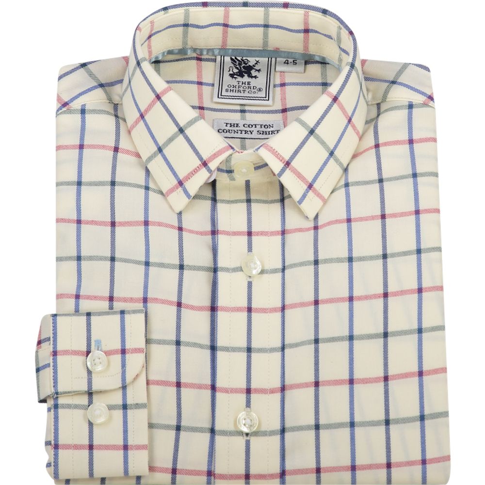 The Oxford Shirt Co. - Country shirt red and green