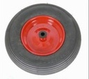 KRUIWAGENWIEL MET BINNENBAND EN STALEN VELG 400X100