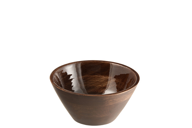 Kom Mango Hout Bruin Medium