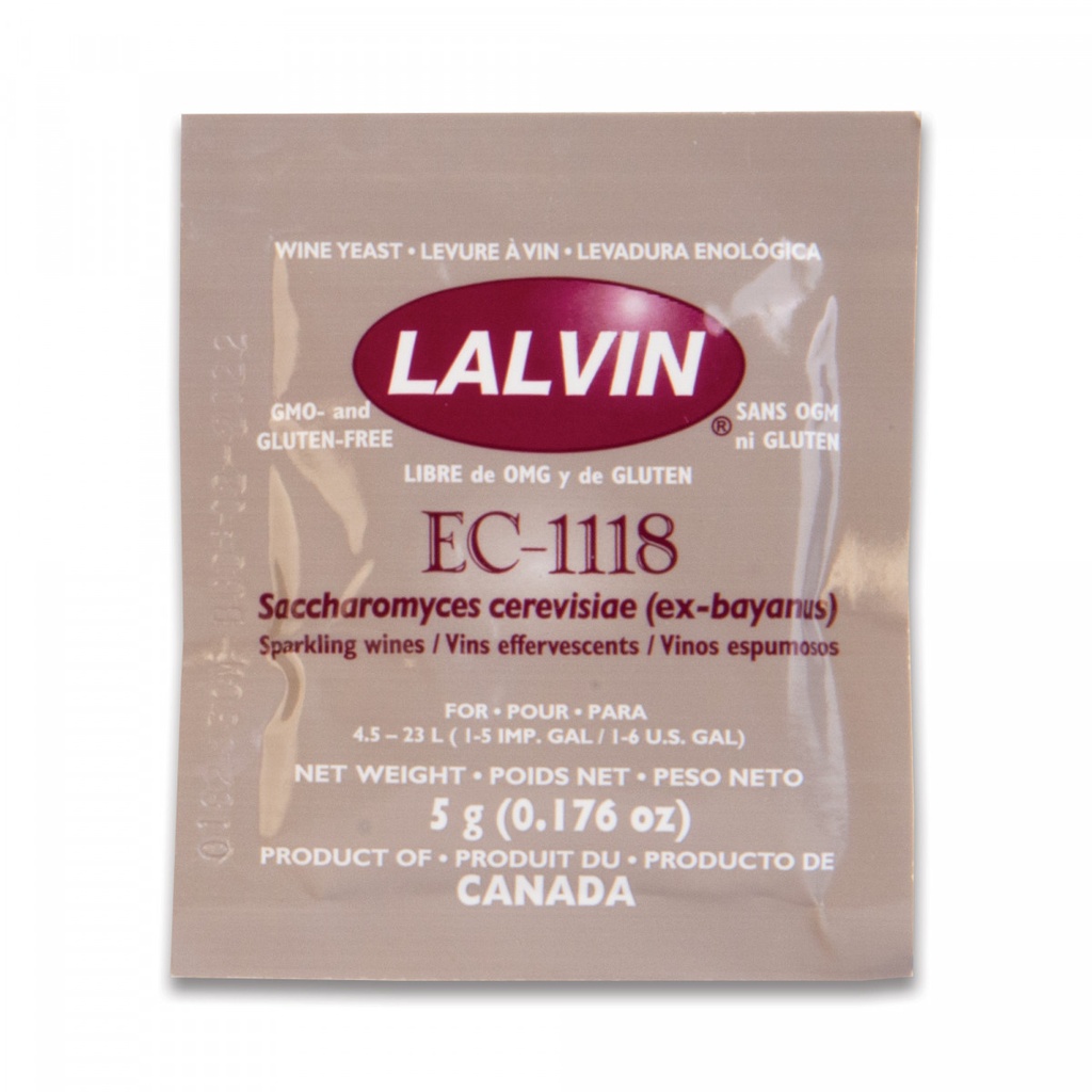 Gedroogde gist EC1118 Prise de Mousse Lalvin - 5 g