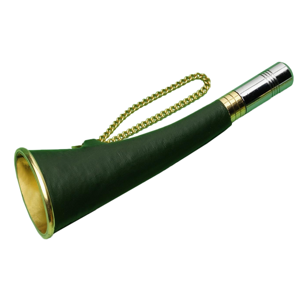 Signaal Hoorn koper/leder - 15 cm