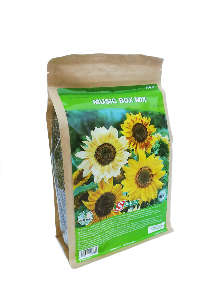 Bloemenmengsel voor zonnebloemen "MUSIC BOX" - ca 50 m²