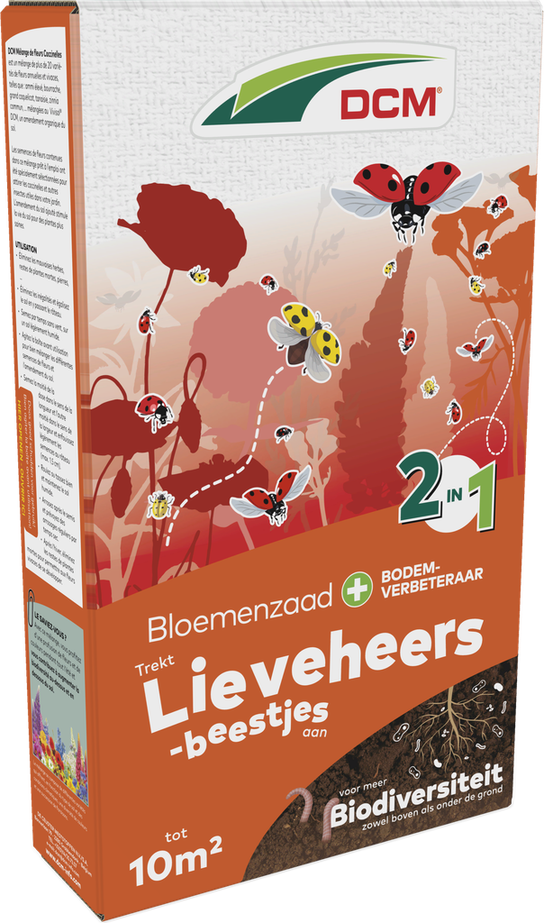 DCM Bloemenzaad LIEVEHEERSBEESTJES bodemverbeteraar - 10 m²