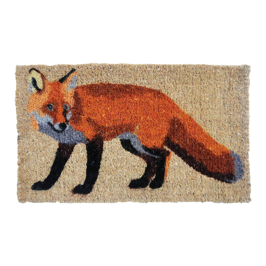 Deurmat kokos vos - 75 x 45 cm