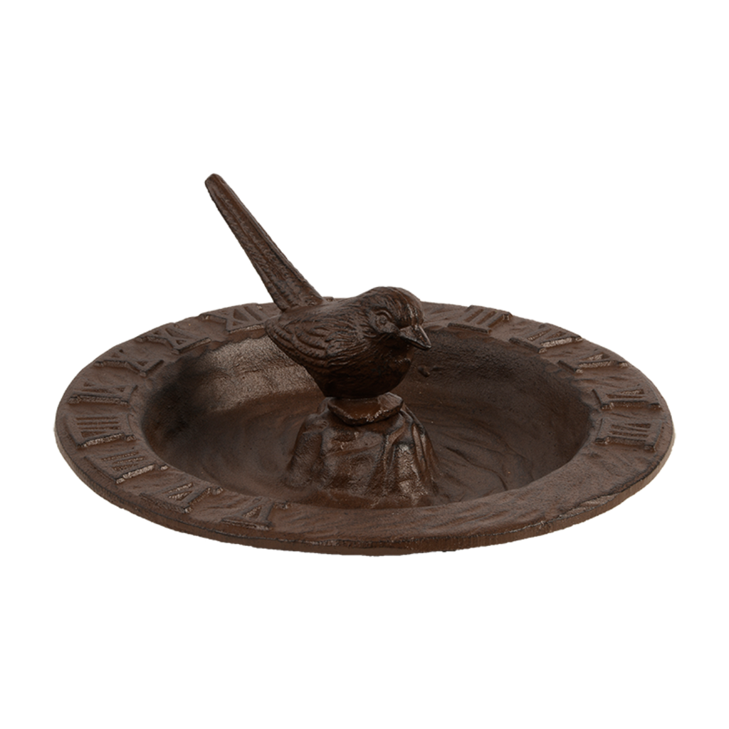 Cadran solaire et bain d'oiseaux