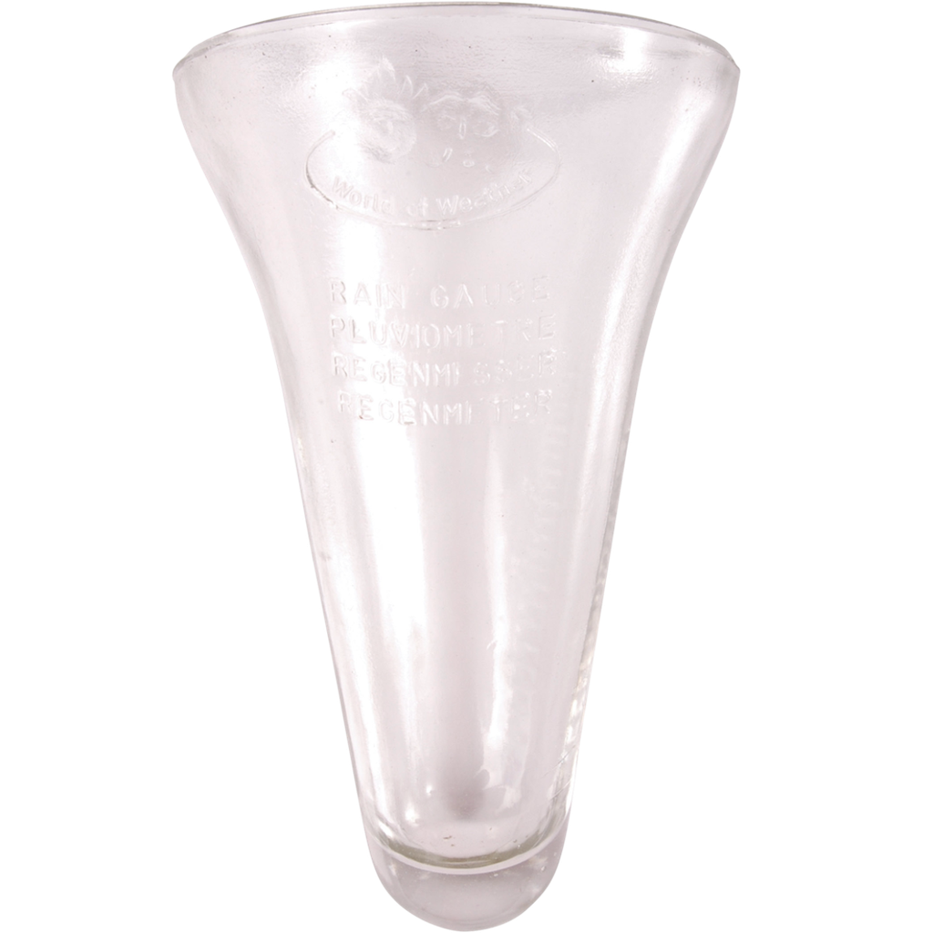 Glas voor regenmeter - ca 12 x 20 cm