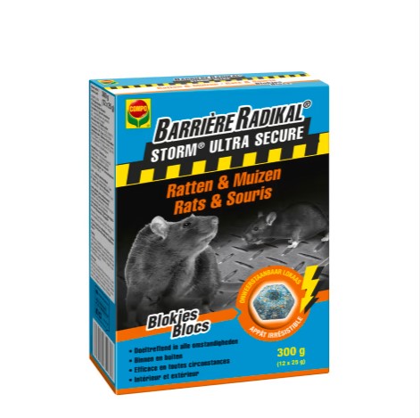 COMPO STORM ULTRA SECURE ratten en muizen 300g.