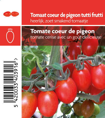Tomaat Coeur de pigeon Tutti Frutti F1 - 1 plantje