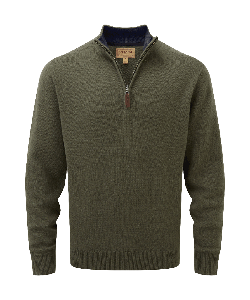 SCHOFFEL - LAMBSWOOL 1/4 zip