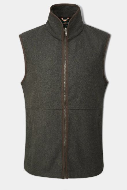 Alan Paine - Berwick Waistcoat- Dark Olive - Men