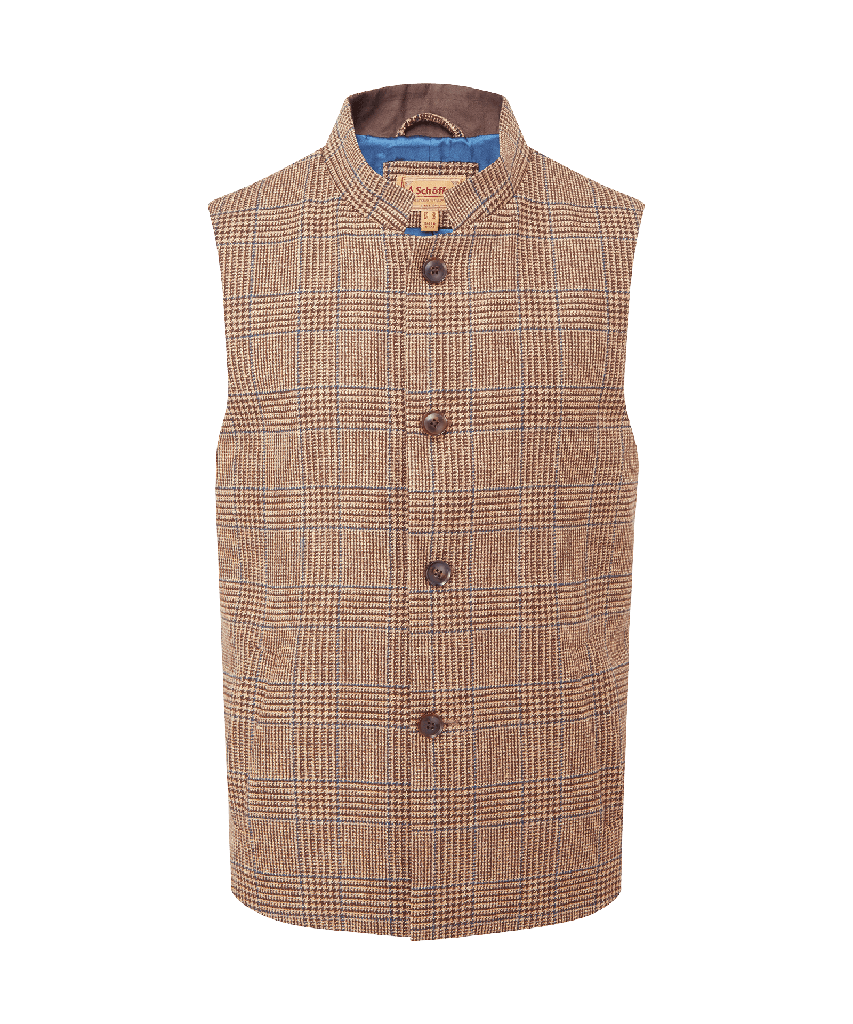 SCHÖFFEL - Berwick Nehru Tweed Waistcoat