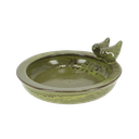 VOGELBAD KERAMIEK ROND GROEN