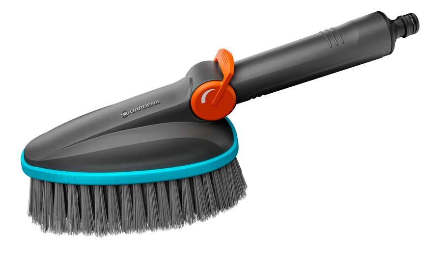 Gardena Cleansystem handborstel M Soft, met slangaansluiting 