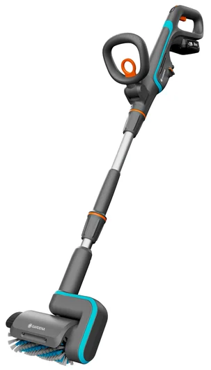 Gardena Accu-multireiniger AquaBrush Patio 03/18V P4A set klaar voor gebruik 