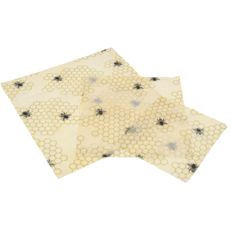 Bijenwaswraps - set van 3