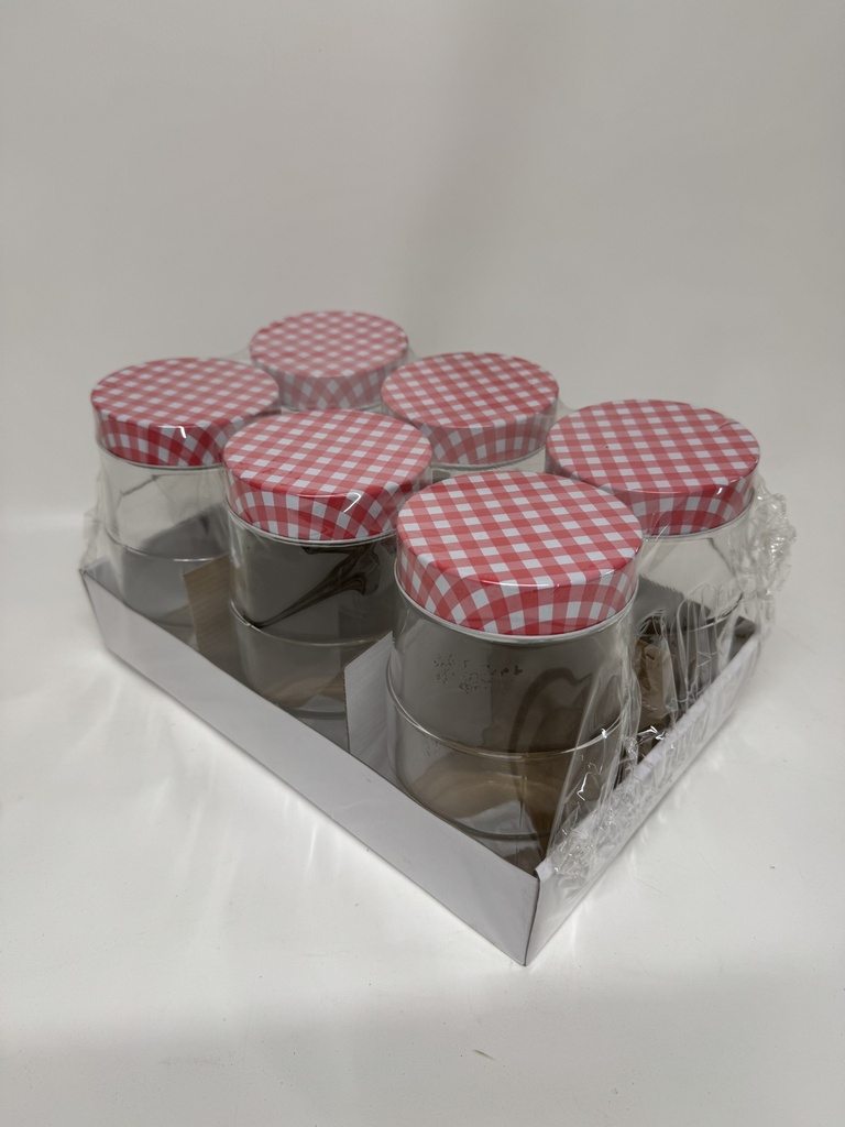 Bokaal Met Schroefdeksel 9x10x17,8 cm - 1,1L - 6 st