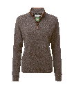 SCHOFFEL - LD. Lambswool Aerobloc 1/4 zip- mole