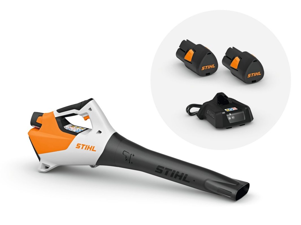STIHL BGA 30 met 2x AS 2 accu en 1x AL 1 lader