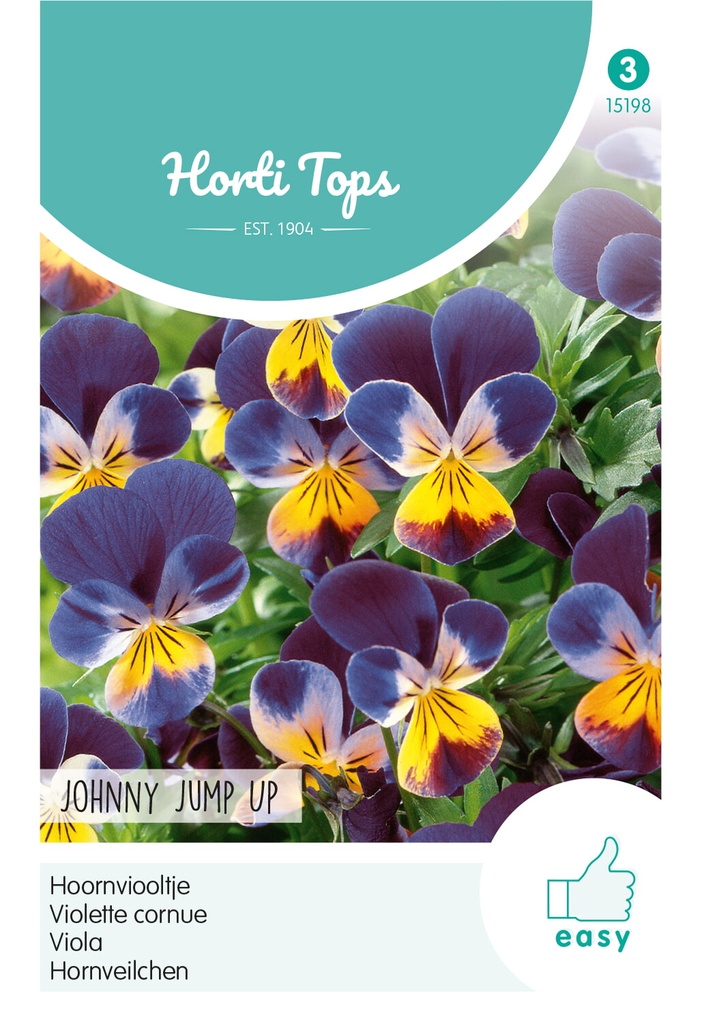 Viola Cornuta of Hoornviooltje JOHNNY JUMP UP - ca 0,3g