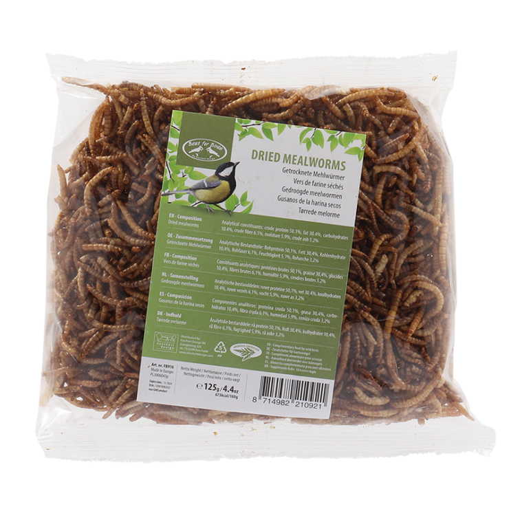 Gedroogde meelwormen 125g