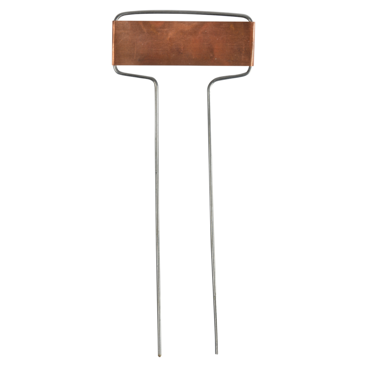 Koper plantlabels set van 6