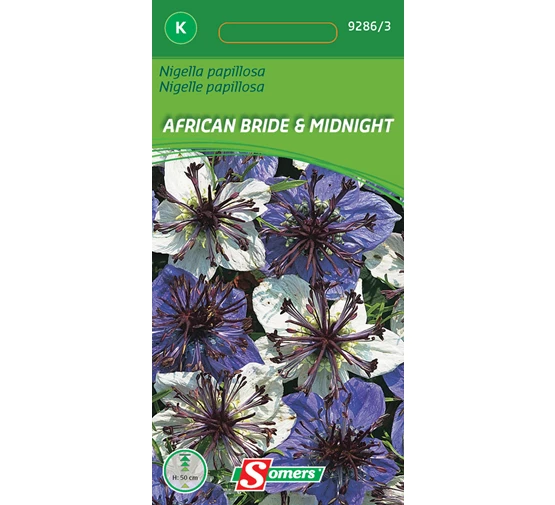 Nigella papillosa 'African bride & midnight' ca. 1 g.