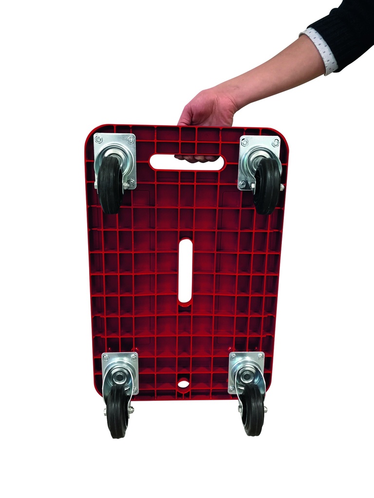 Verhuiswagen - ROOD - 4 zwenkwielen