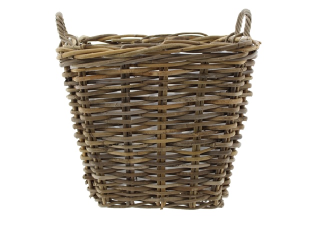 Haardmand Rotan grijs 50x50x45cm