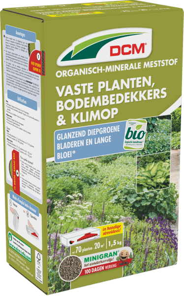 DCM - Meststof Vaste planten/bodembedekkers/klimop 1.5 kg