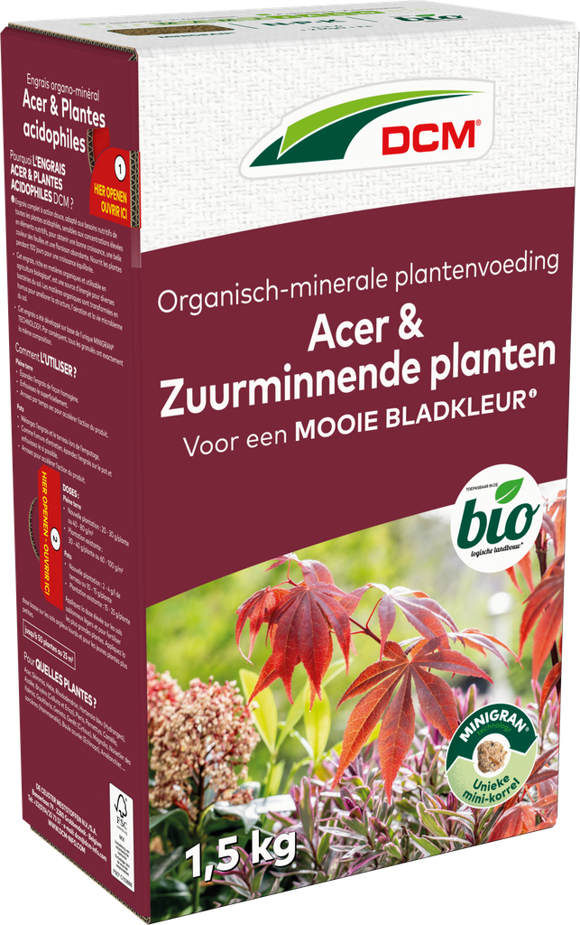 DCM Meststof Acer & Zuurminnende Planten - 1,5 kg