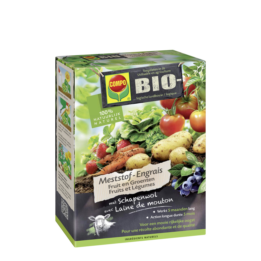 COMPO Bio Meststof Fruit & Groenten - 3,5 kg