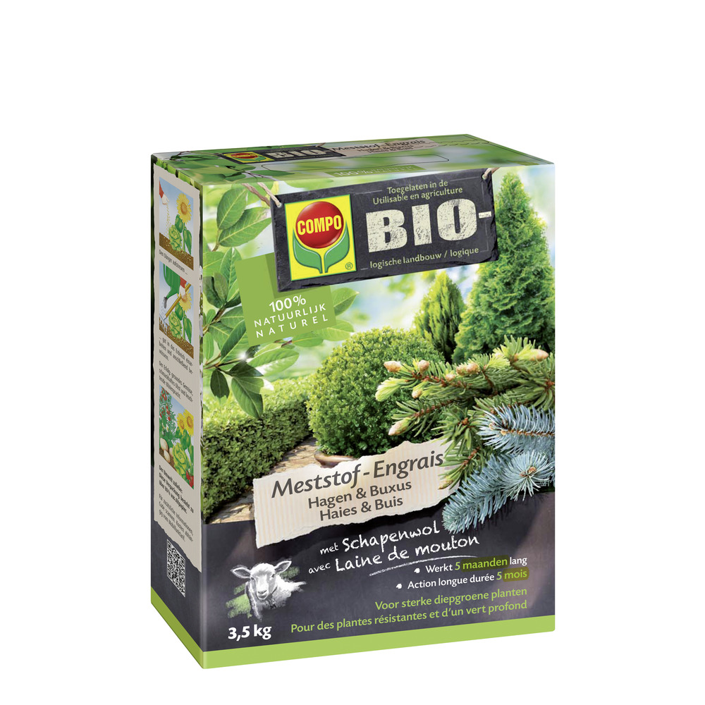 COMPO Bio Meststof Hagen & Buxus - 3,5 kg