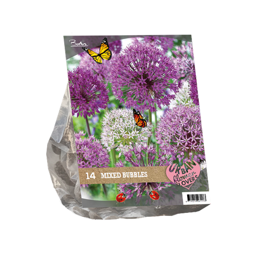 [09-306000] Urban flowers MIXED BUBBLES - 14 pc