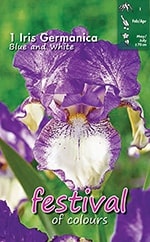 [09-200989] Iris Blauw & Wit - 1 st