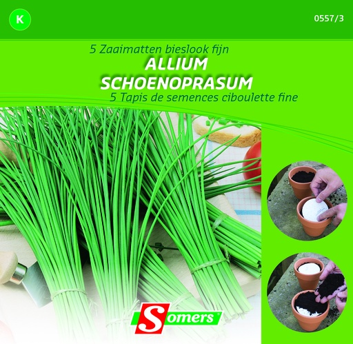 [03-005573] Ciboulette FINE - 5 tapis de semences