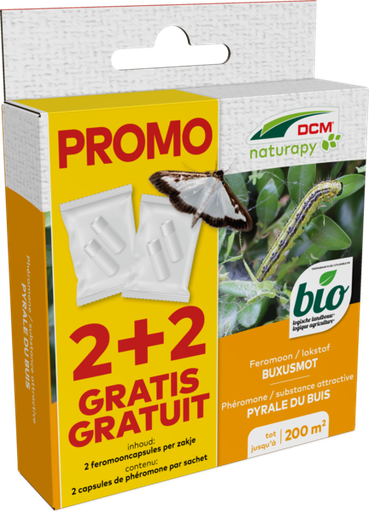 [15-008338] Jardirama phéromones contre la pyrale du buis - 2 pc + 2 gratuites