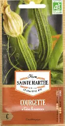 [24-001682] Bio gestreepte courgette COTES ROMANESCO - ca 15 z
