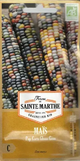 [24-002064] Mais de pop-corn bio GLASS GEM - ca 50 s