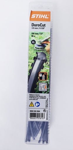 [0000-930-3504] STIHL getande maaidraad 3.0 x 185mm - 48 st. maat XL
